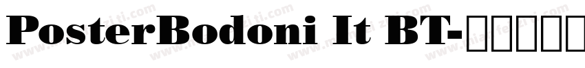 PosterBodoni It BT字体转换